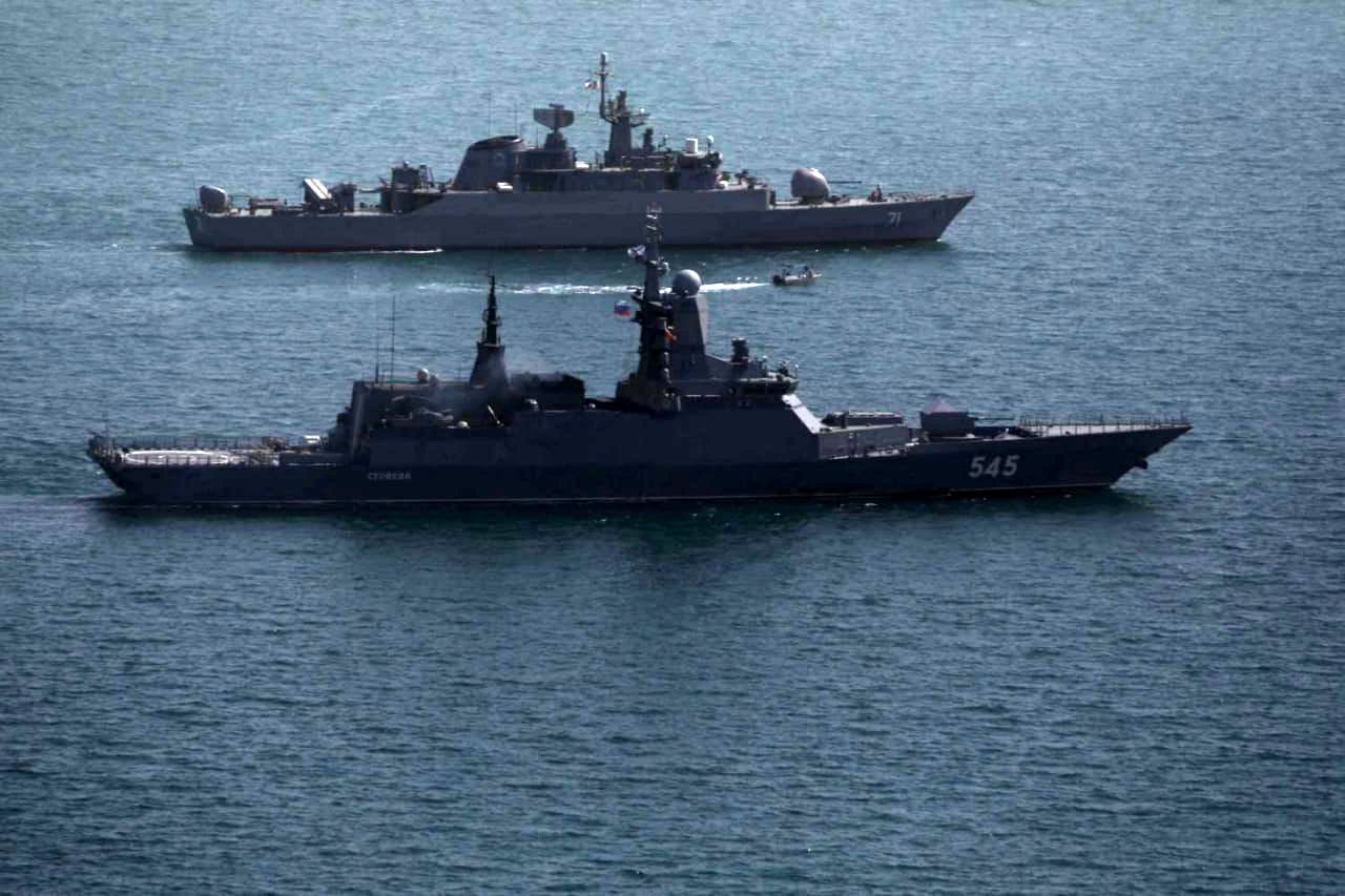 پای توپ و تور به رزمایش ایران و روسیه باز شد + فیلم