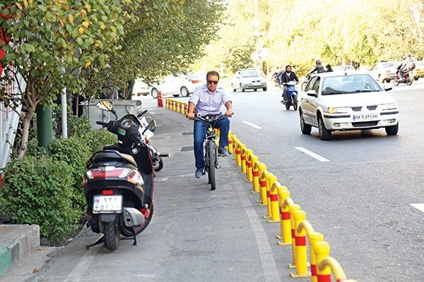  تمام موانع دوچرخه سواری در تهران 