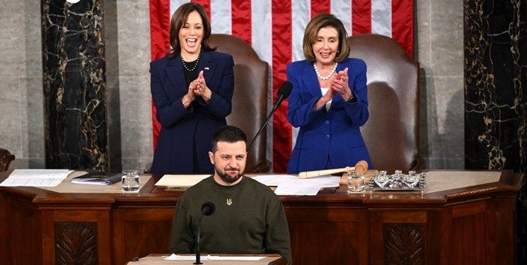  زلنسکی در کنگره آمریکا: به پول و سلاح نیاز داریم /اوکراینی‌ها هرگز تسلیم نخواهند شد 