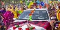 تزئین ماشین عروس در مراسم قوم بختیاری+ عکس