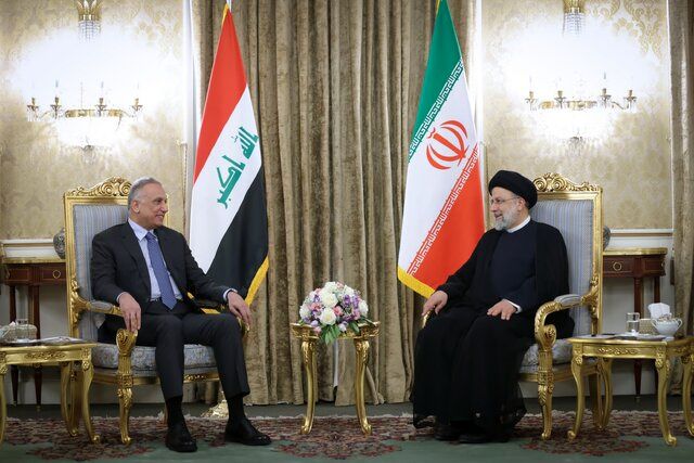 رئیسی در دیدار با الکاظمی: نزدیک ترین روابط را با کشور عراق رقم می زنیم