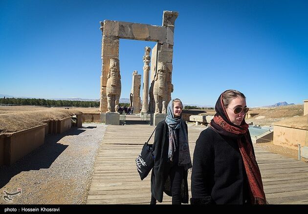 تخت جمشید پس از باران