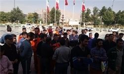 تخریب اموال عمومی در تجمع غیرقانونی کرمانشاه + عکس