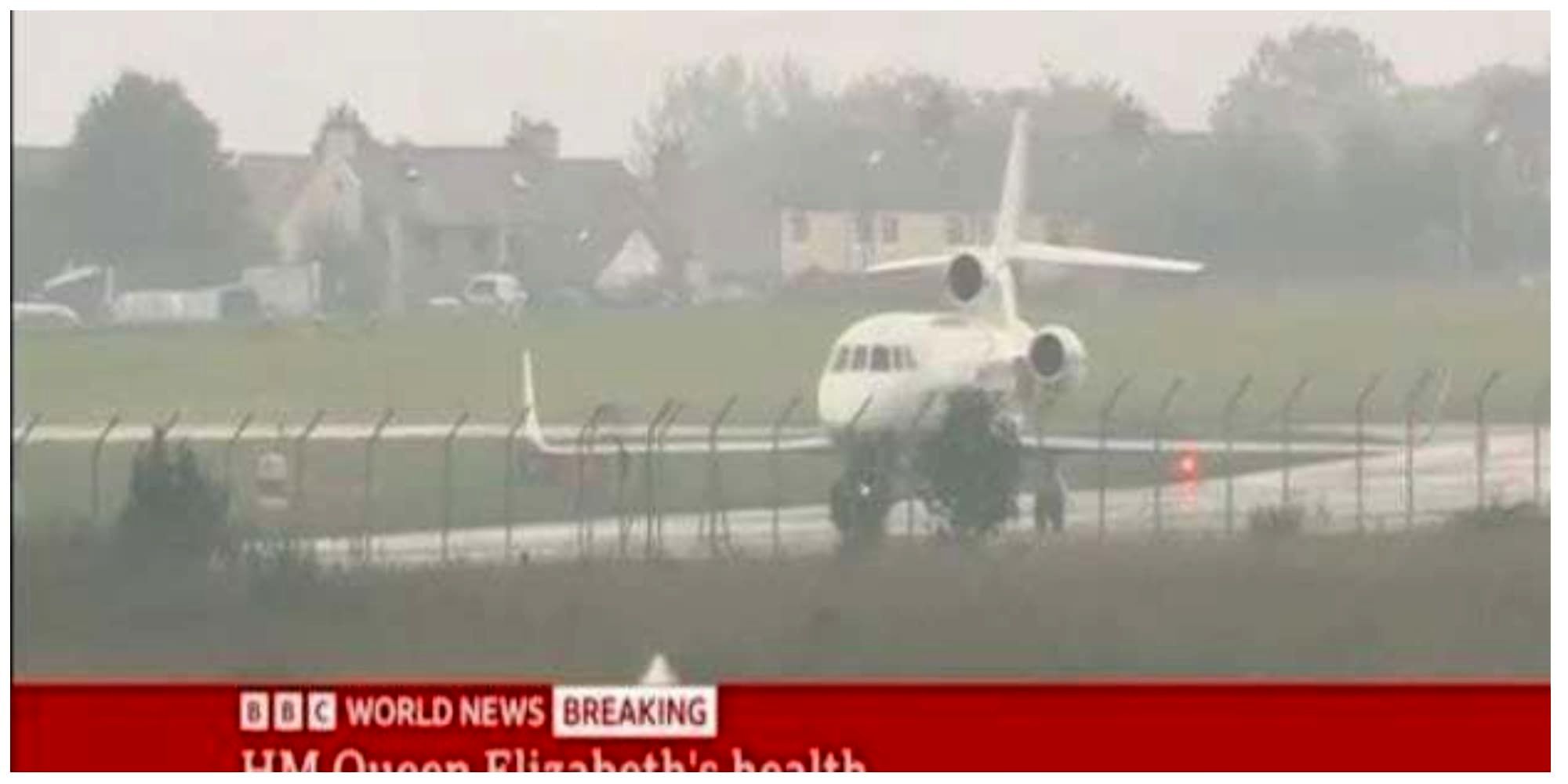فرود هواپیمایی اختصاصی حامل  ۷ نفر از اعضای خاندان سلطنتی در نزدیک کاخ باکینگهام