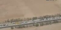  تصاویری هوایی از مسیرهای منتهی به مهران + فیلم