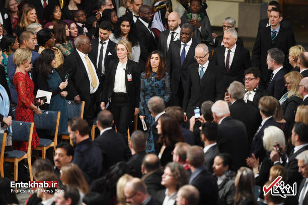 مراسم اهدای جایزه صلح نوبل ۲۰۱۸ به نادیا مراد و دنیس موک‌وگه