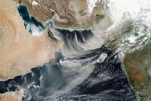 تصویر عجیب ناسا از طوفان گرد و غبار در «ایران»+ عکس
