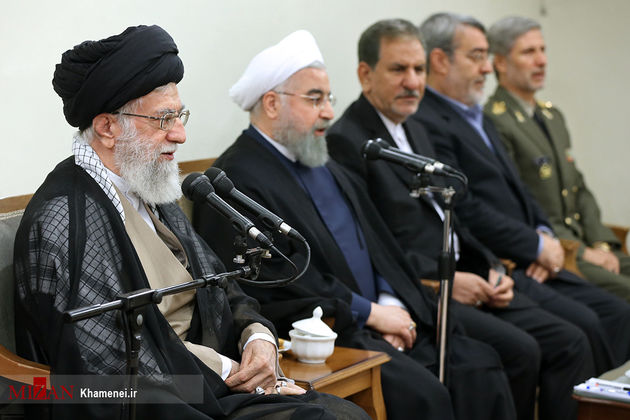 دیدار رئیس جمهور و اعضای هیات دولت دوازدهم با رهبر معظم انقلاب