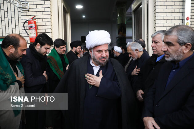 مراسم ختم هاشمی شاهرودی در مسجد ارگ