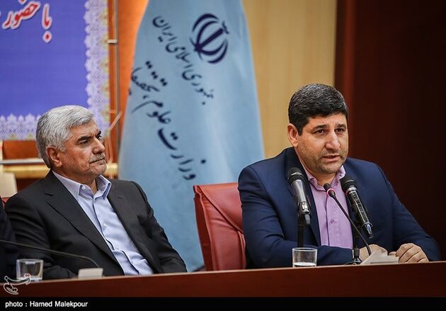 مراسم معارفه وزیر علوم با حضور اسحاق جهانگیری