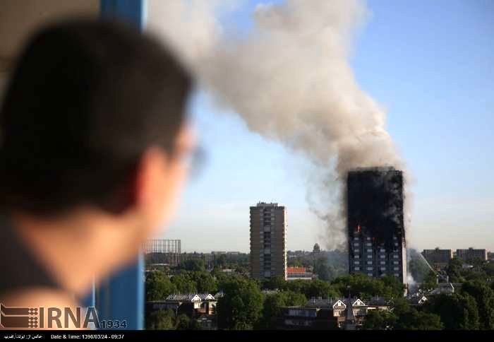 افزایش تعداد قربانیان حادثه حریق برج گرن فل لندن