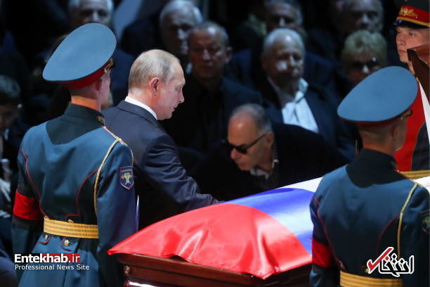 حضور پوتین در مراسم تشییع خواننده مشهور روس