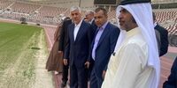 بازدید وزیر ورزش و جوانان از استادیوم بازی ایران و انگلیس+عکس