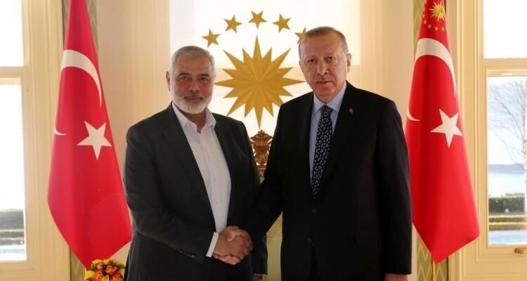 گفتگوی تلفنی رئیس دفتر سیاسی حماس با اردوغان 