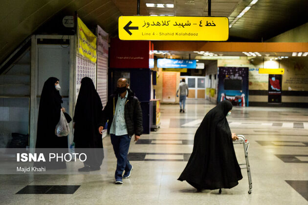 تصاویر مترو تهران پس از نوروز