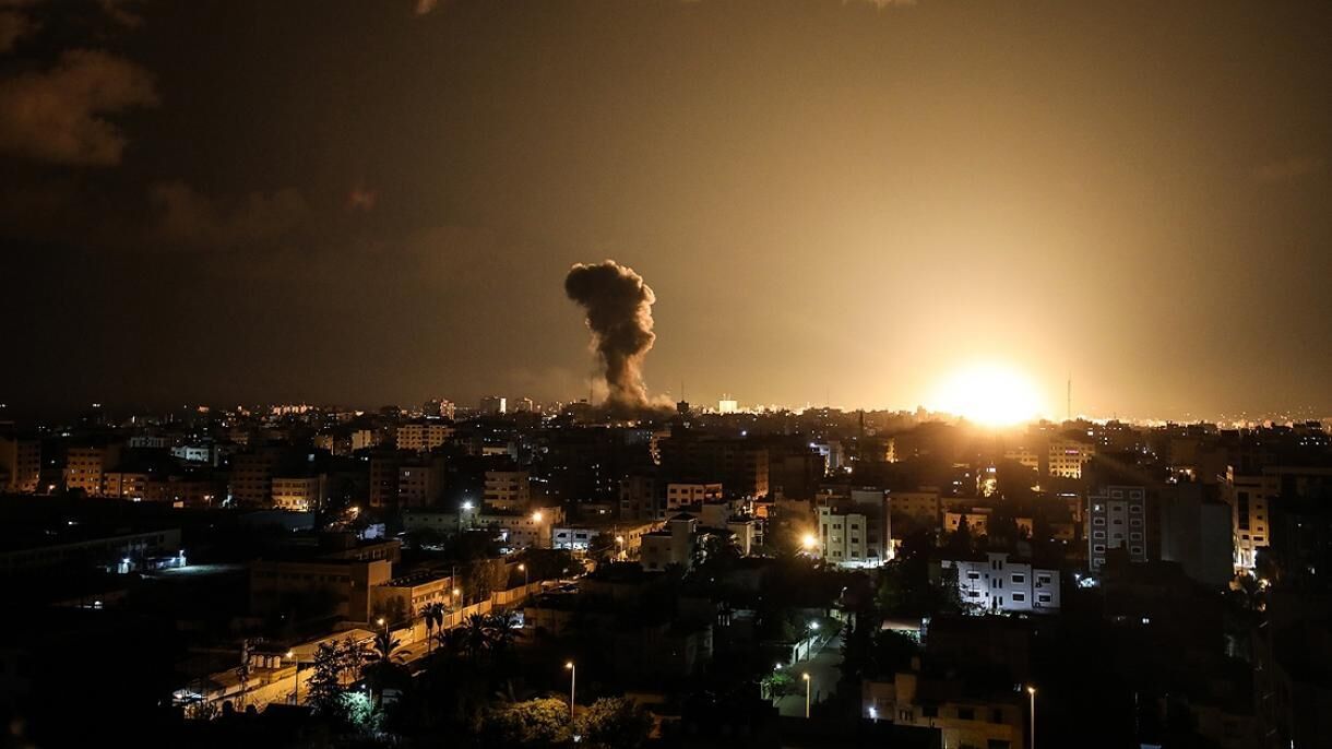 بمباران غزه توسط موشک های اسرائیل