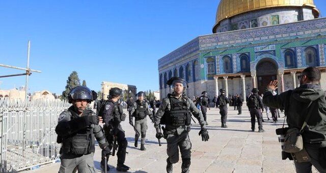 حملات جدید اسرائیل به مسجدالاقصی/ پلیس به حالت آماده باش درآمد