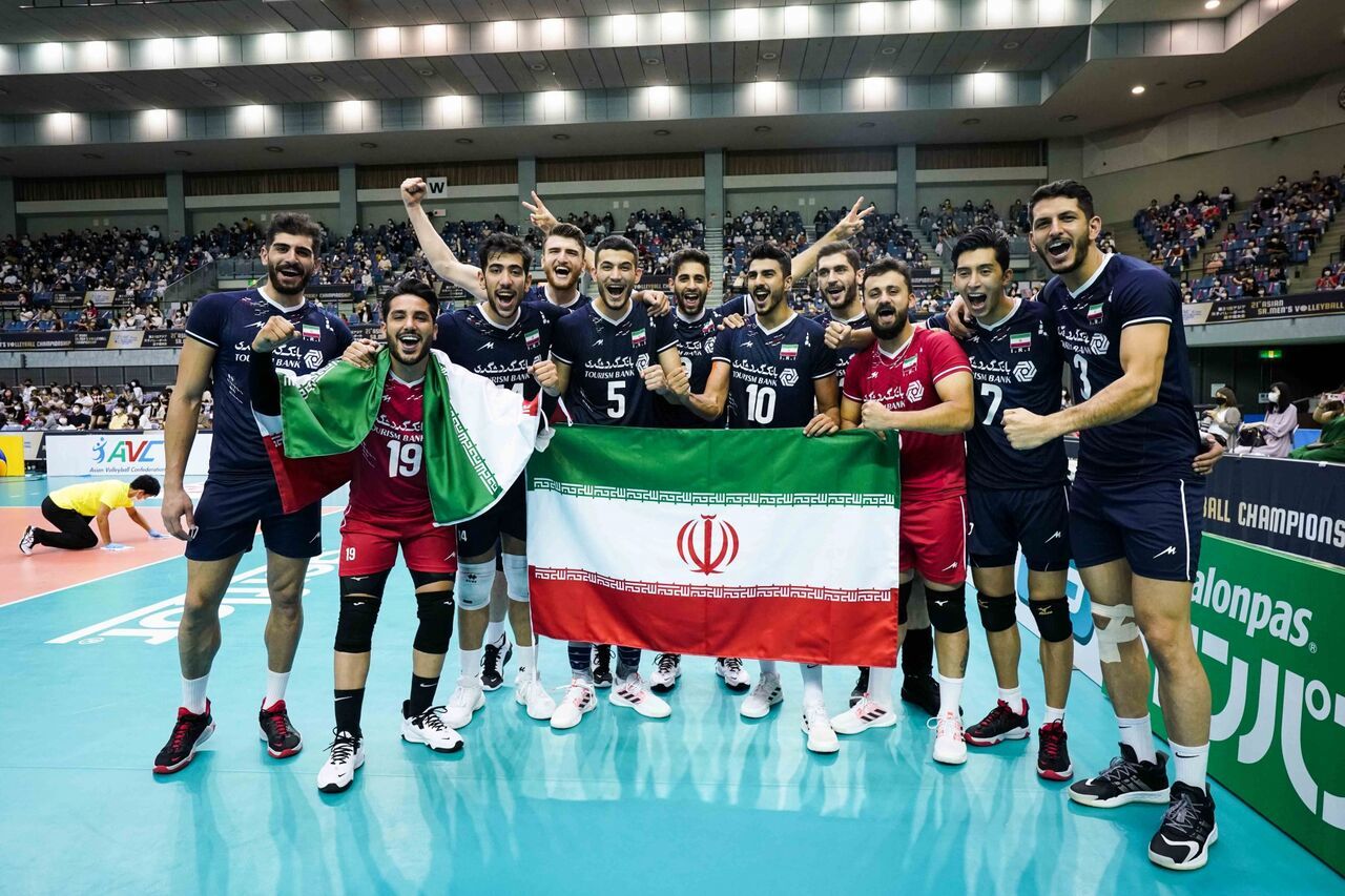  ایران پادشاه والیبال آسیا ماند/ مدال طلای والیبال ایران در آسیا