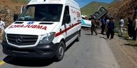 تصادف مرگبار کامیون با مینی‌بوس/ 14 نفر کشته و زخمی شدند