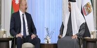 دیدار رییس جمهور آذربایجان با محمد بن زاید