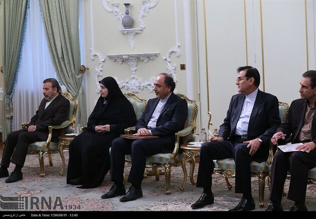 دیدار رئیس مجلس آفریقای جنوبی با روحانی