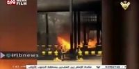 ویدئو/ آتش‌سوزی مهیب تاسیسات نفتی عربستان پس از حمله حوثی‌ها