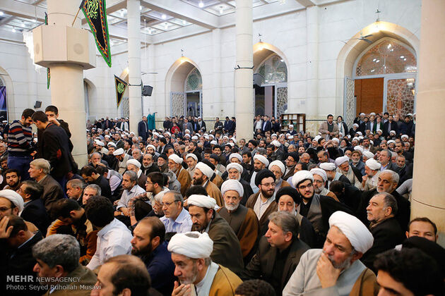 مراسم ترحیم آیت الله هاشمی رفسنجانی در مسجد اعظم قم