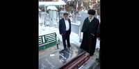 حضور سحرگاهی رهبر انقلاب در مرقد امام خمینی (ره) و گلزار شهدا + عکس