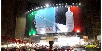 تصویری از دیوارنگاره جدید میدان ولیعصر (عج)