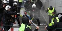 فیلم اصابت تیر پلیس فرانسه به چشمان یک دختر
