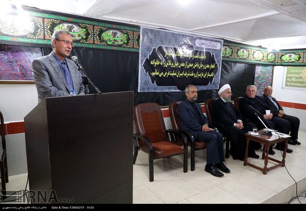 حضور رئیس جمهوری در محل حادثه معدن یورت