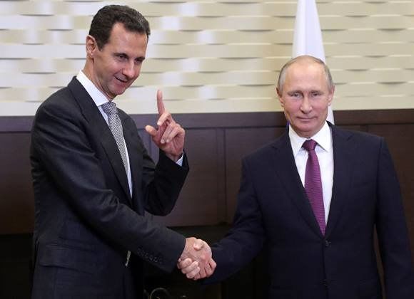 تبریک سال نوی میلادی بشار اسد به پوتین