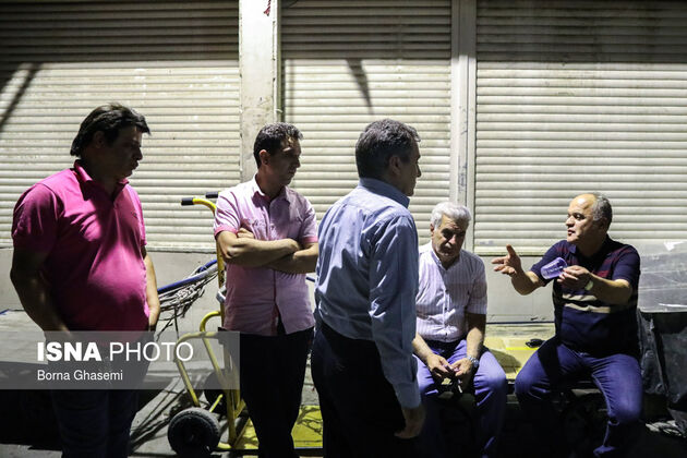 شبمانی کسبه پلاسکو برای جلوگیری از سرقت