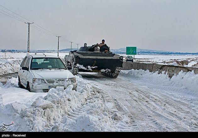 امدادرسانی سپاه در پی بارش برف