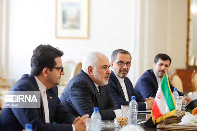 تصاویر دیدار «استف بلاک» و جوادظریف و هیئت‌های همراه