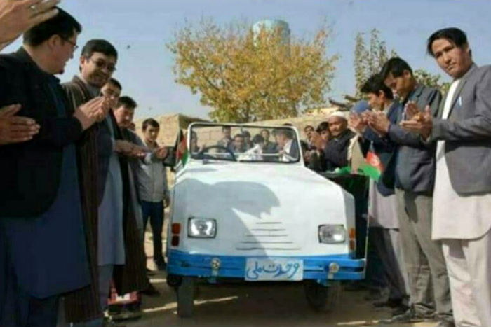 اولین خودرو ملی افغانستان ساخته شد + عکس