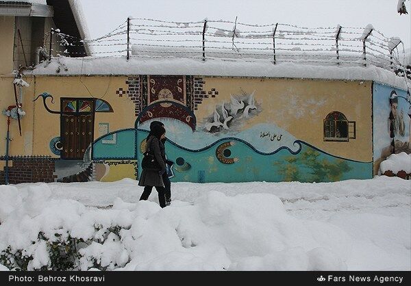 بارش برف سنگین در مازندران