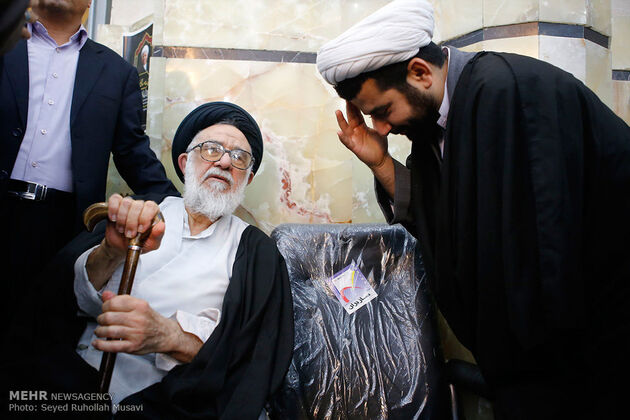 مراسم ترحیم آیت الله هاشمی رفسنجانی در مسجد اعظم قم