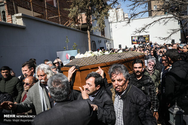 مراسم تشییع پیکر «خشایار الوند»