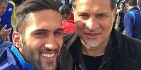 ستاره سوخته فوتبال ایران در کنار اسطوره +عکس