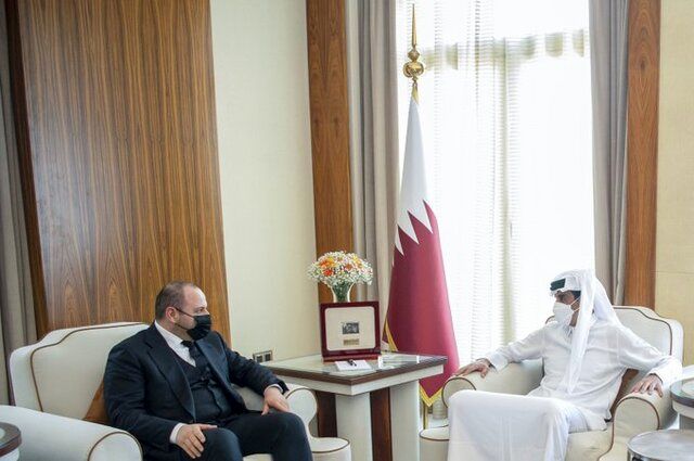 دیدار فرستاده رئیس‌جمهور اوکراین با امیر قطر در دوحه