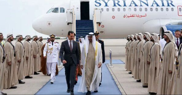 بشار اسد و همسرش به امارات رفتند


