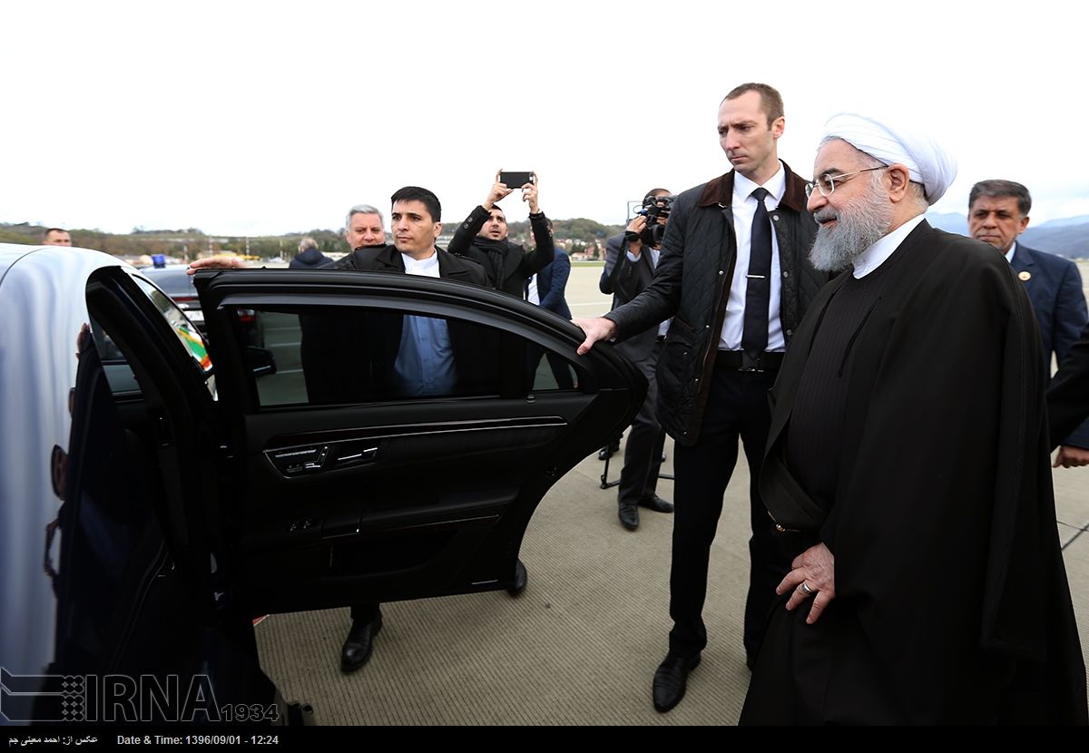 اسکورت ویژه روسیه برای روحانی در سوچی + عکس