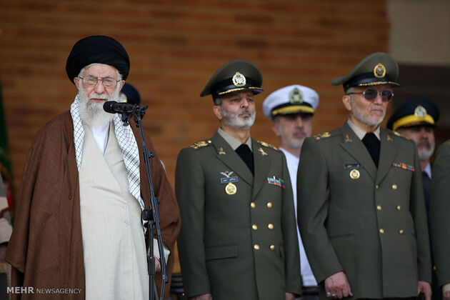 مراسم مشترک دانش‌آموختگی دانشجویان دانشگاه‌های افسری ارتش