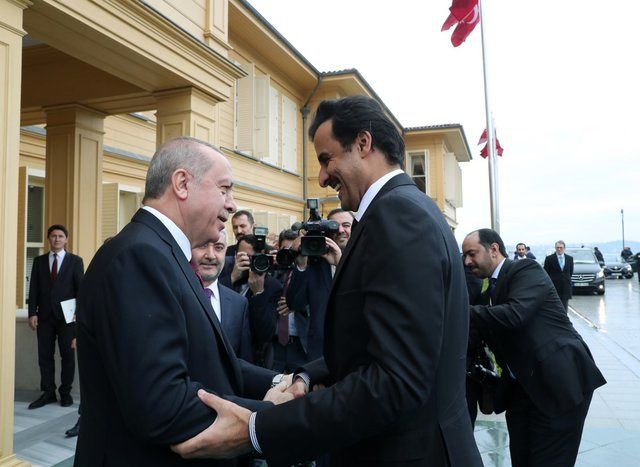 اردوغان و امیر قطر دیدار کردند