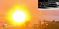 حملات پهپادی اوکراین به یک ناوچه روسی/یک توده بزرگ نارنجی منفجر شد