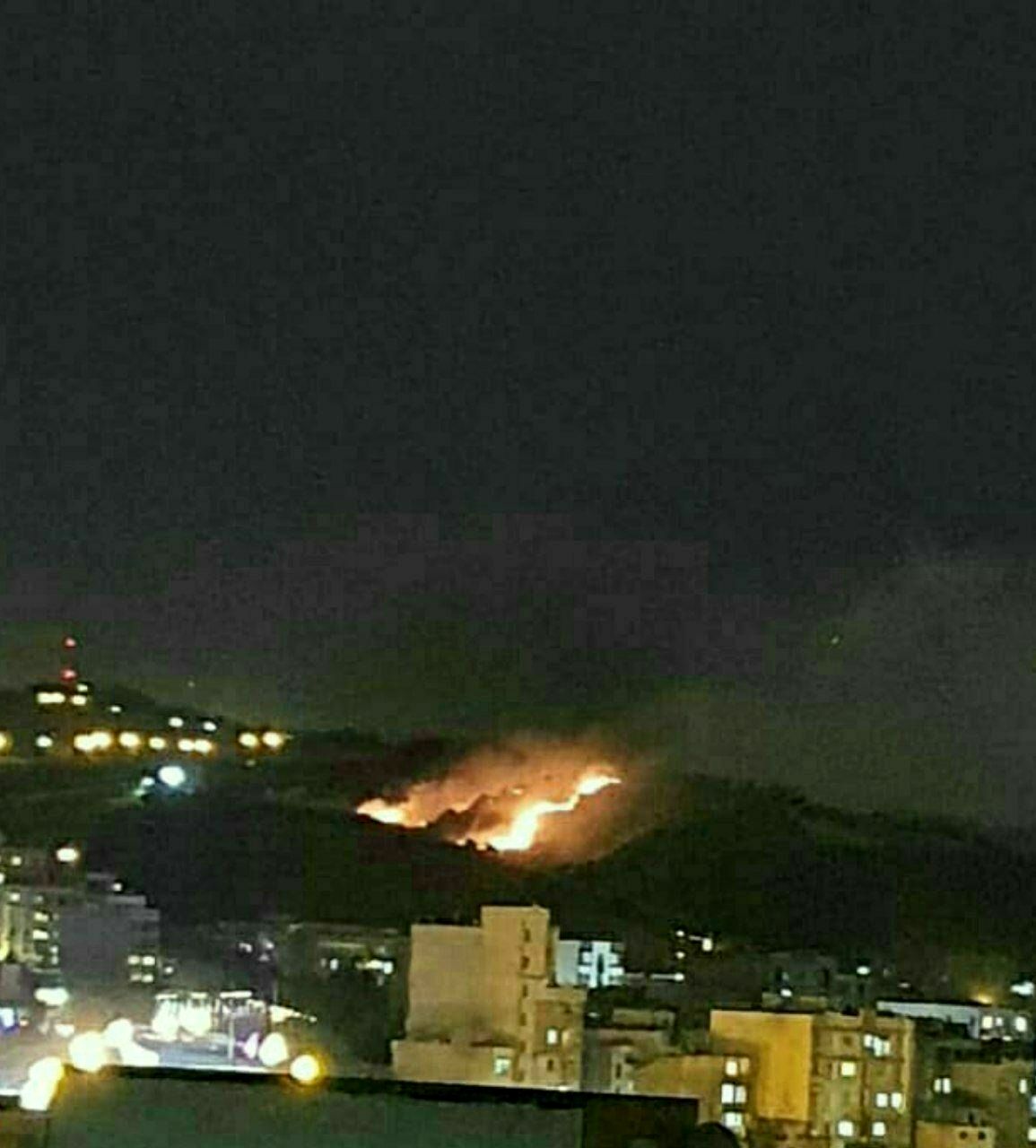 جنگل شیان در شمال شرق تهران دچار آتش سوزی شد؟