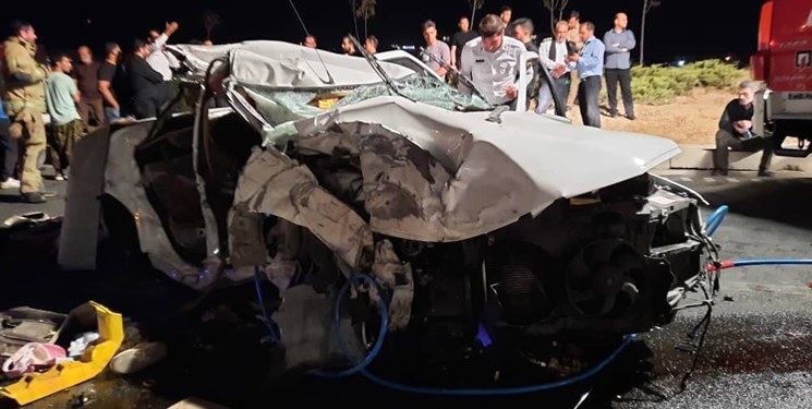 تصادف یک دستگاه خودرو در بزرگراه آزادگان تهران/جزئیات حادثه و تلفات