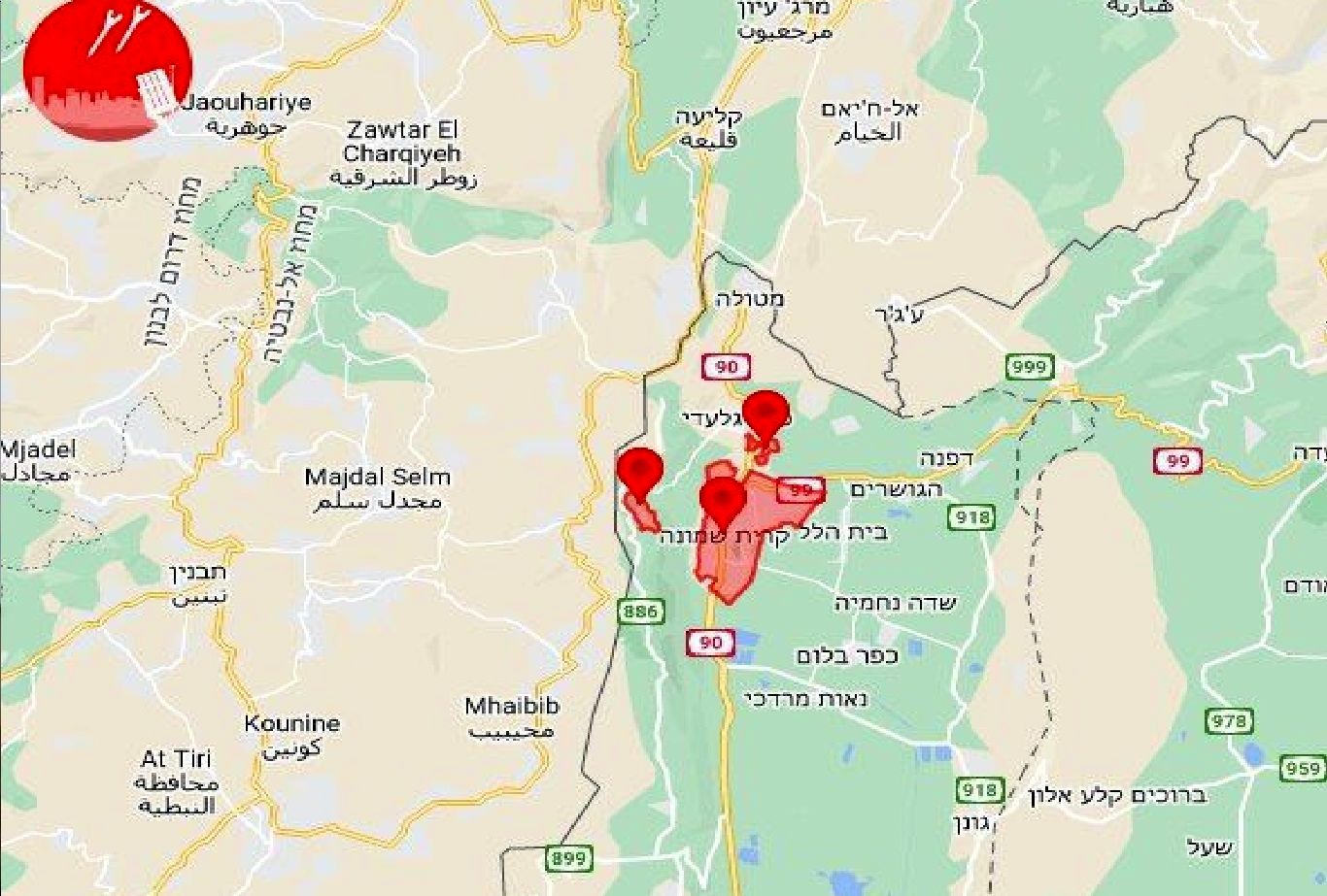 فوری / حمله موشکی به فلسطین اشغالی از خاک لبنان
