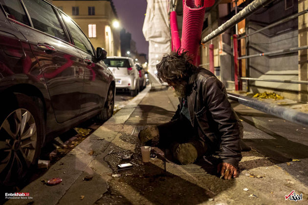 بی‌خانمان‌های پاریس در آستانه کریسمس